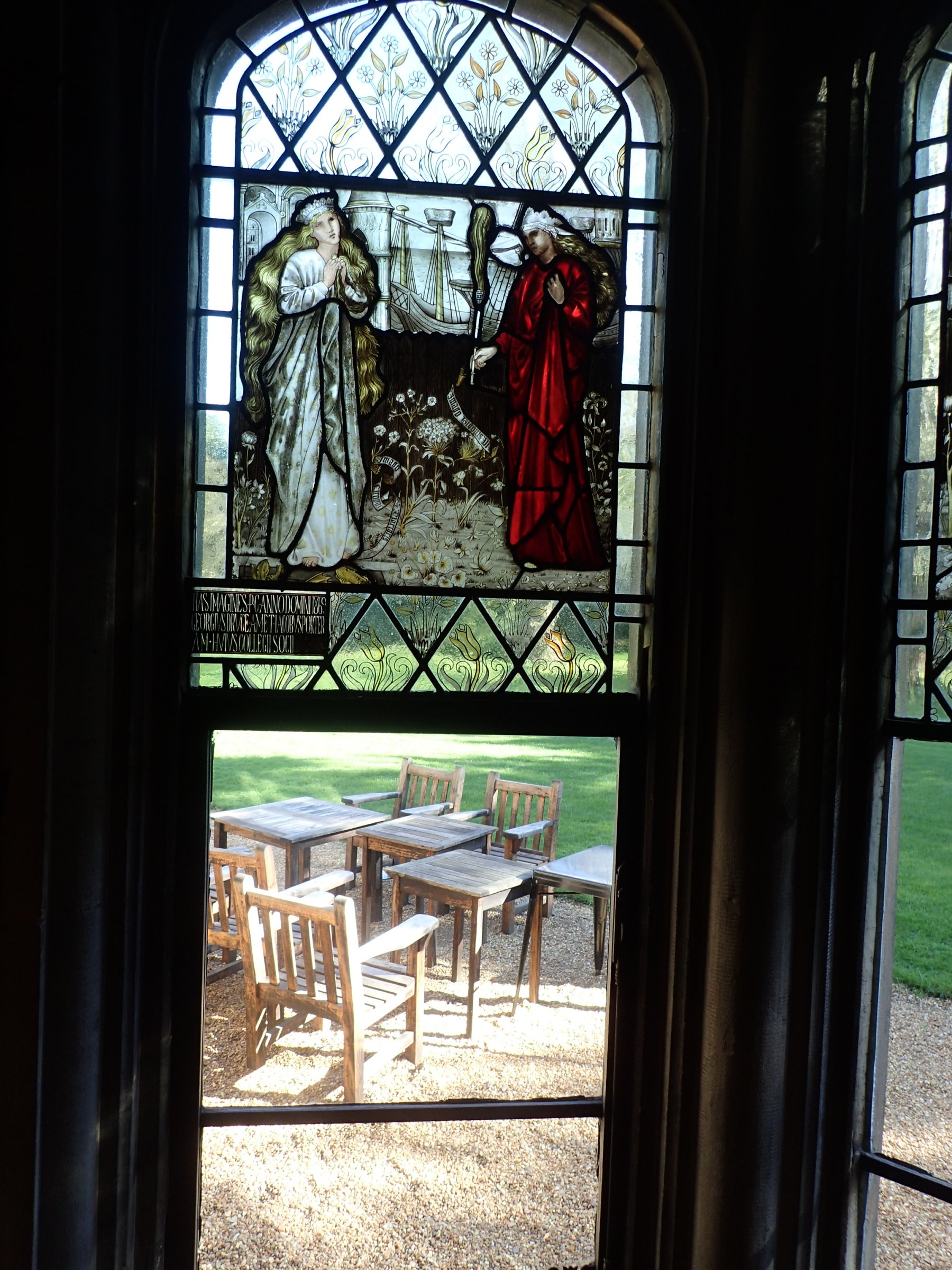Stained glass window in the Combination Room